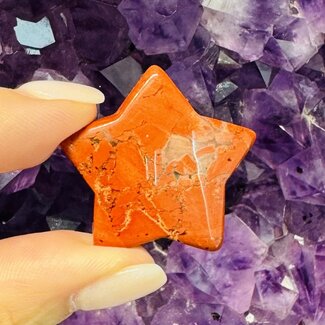 Red (Chestnut) Jasper Stars - Medium