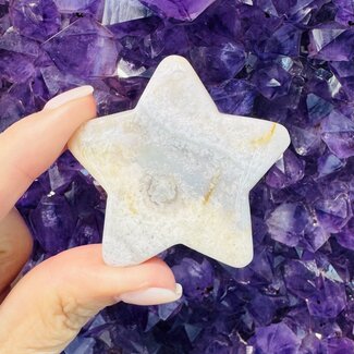 Flower Agate (Cherry Blossom) Stars - Large (2")