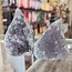 Agatized (Fossil) Amethyst Druzy Polished Free Forms Freeforms - Flames 3 - 4"