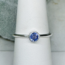 Tanzanite Rings - Size 8 Round Faceted Bezel Set - Sterling Silver