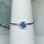 Tanzanite Rings - Size 4 Round Faceted Bezel Set - Sterling Silver