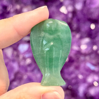 Green Aventurine Angels - Small 1.5" Figurine Carving