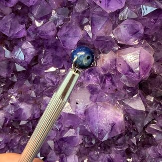Blue Richterite (Sugilite) Beads - 10mm