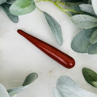 Red (Chestnut) Jasper Massage Wands - Medium