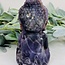 Chevron (Dream) Amethyst Buddha Praying - Large Statue Figurine