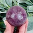 Lilac Light Purple (Yttrium) Fluorite Spheres Orb Globe - 55-60mm