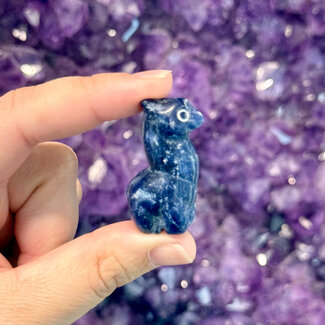 Sodalite Llamas - Small 1" Animal Carving Figurine