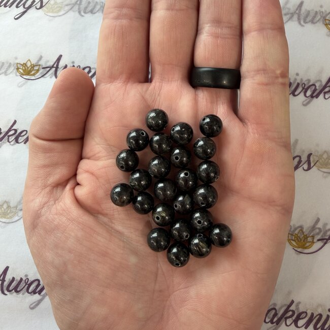 Greenland Nuummite Beads - 8mm