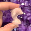 Pink Opal Dolphins - Small 1" Animal Carving Figurine