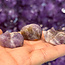 Chevron Amethyst Sleeping Kitten Kitty Cats - Small 1" Animal Carving Figurine