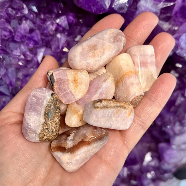 Pink Aragonite - Tumbled