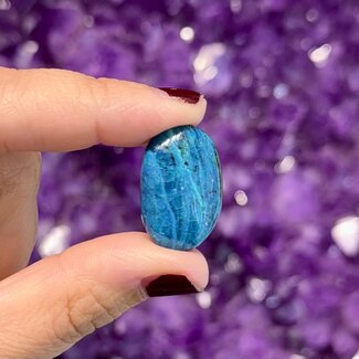 Peruvian Blue Opal Free Form Palm Stones (AAA Grade)