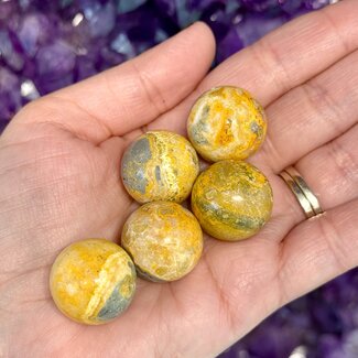 Bumblebee Jasper Sphere Orb - 14mm