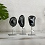 Hematite Tumbled Free Form on Silver Pin Stand - 3.5" Home Decor