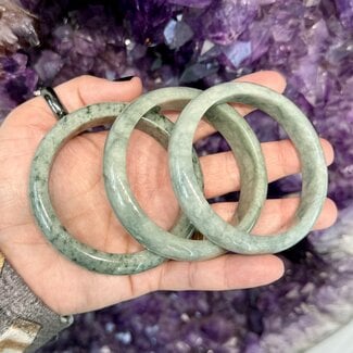 Nephrite Jade Bangle Bracelets