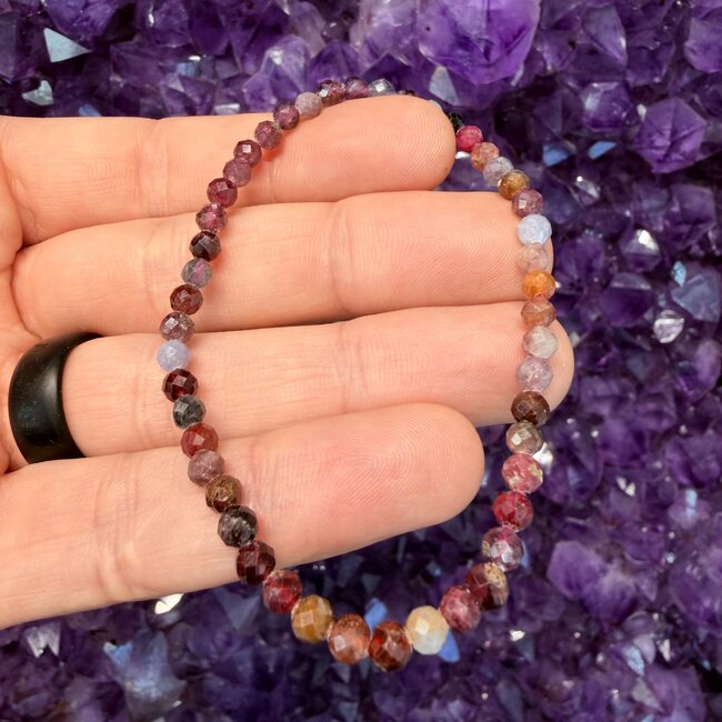 Red Spinel Bracelets (Faceted) - 4mm