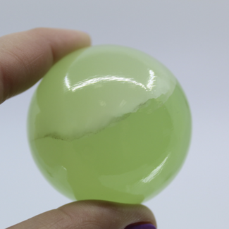 Green Calcite Spheres Orb Globe - 50-55mm