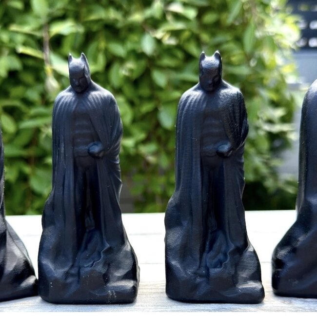 Black Obsidian (Matte) Bat Guy Large - 5" Carving Figurine Man Super Hero