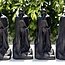 Black Obsidian (Matte) Bat Guy Large - 5" Carving Figurine Man Super Hero