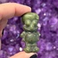 Jade Standing Octopus Man - 1.5" Small Figurine Animal Carving Statue