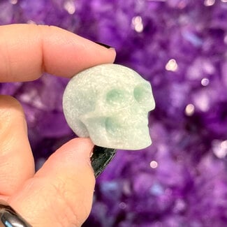 Amazonite Skull - Small 1.25" Carvings Figurines
