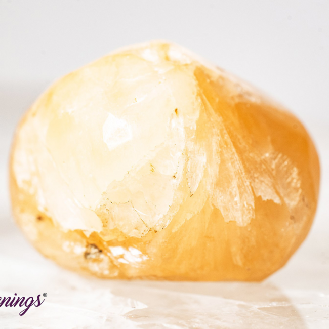 Orange Peach Stilbite - Large Tumbled Stillbite