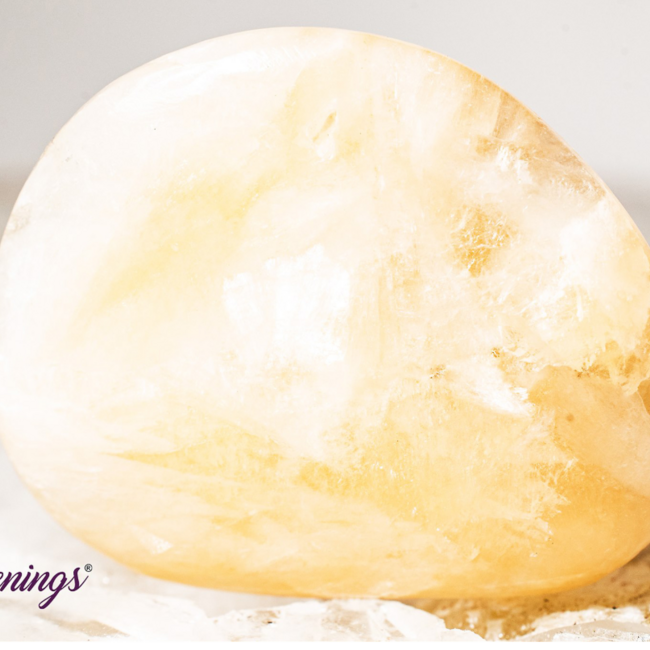 Orange Peach Stilbite - Large Tumbled Stillbite