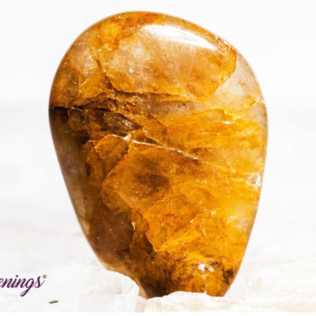 Golden Healer Quartz (Yellow Hematoid)  - Tumbled