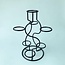 Black Sphere Orb Holder - 7 S Shaped Home Decor