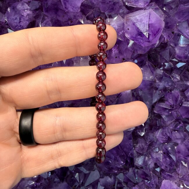 Rhodolite Garnet Bracelets - 6mm