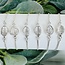 Herkimer Diamond Bracelets - Rough Raw Natural Bezel Set - Slider Ball Adjustable Sterling Silver