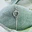 Herkimer Diamond Bracelets - Rough Raw Natural Bezel Set - Slider Ball Adjustable Sterling Silver