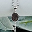 Meteorite (Campo Del Cielo) Necklaces - Oval Bezel Set - 16-18" Dainty Link Chain - Sterling Silver Pendant