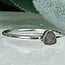 Meteorite (Campo Del Cielo) Rings - Size 7 Triangle Bezel Set - Sterling Silver Rough Raw Natural