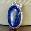Lapis Lazuli Pendants - Elongated Oval Bezel Set - Sterling Silver