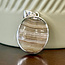 Banded Agate Pendants - Wide Oval Double Bezel Set - Sterling Silver