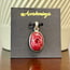 Pink Thulite Pendants - Oval Bezel Set - Sterling Silver