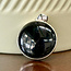 Black Onyx Pendants - Wide Circle Bezel Set - Sterling Silver