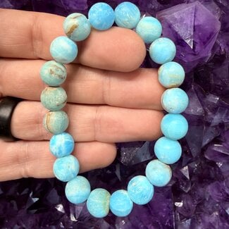 Blue Aragonite Bracelets - 10mm