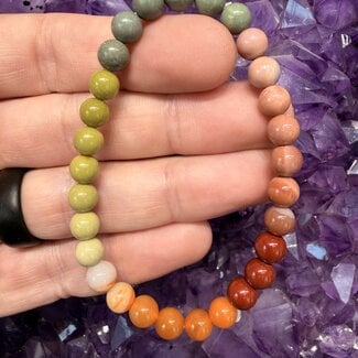 Gradient Alashan Agate Bracelets - 7mm