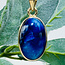 Afghanite (Afghan Lapis) Pendants - Oval Bezel Set - Gold Vermeil