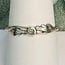 Moldavite Rings - Size 8 Round Bezel Set - Angel Wing Band Sterling Silver