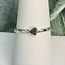 Moldavite Rings - Size 9 (Small) Triangle Trilliant Bezel Set - Sterling Silver