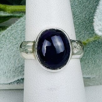 Sugilite Rings - Size 7 Oval Bezel Set - Sterling Silver