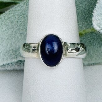 Sugilite Ring - Size 10 Oval Bezel Set - Sterling Silver