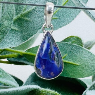 Sugilite Pendants - Teardrop Pear Bezel Set - Sterling Silver