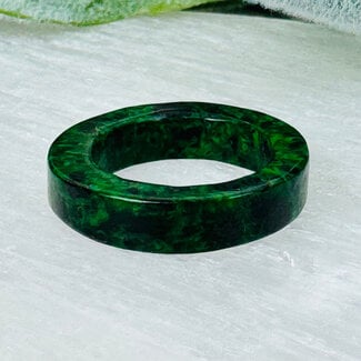 Maw Sit Sit Rings - Size 7 Solid Carved Gemstone Band