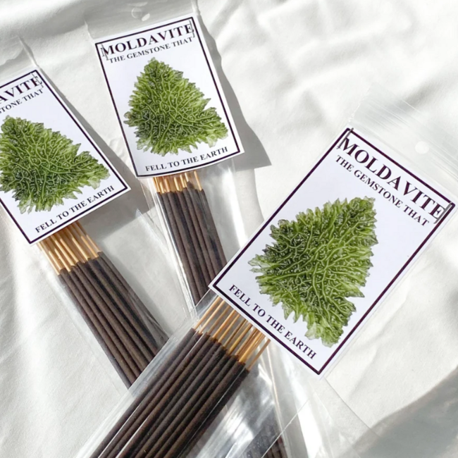 Moldavite Incense Sticks - 15 Sticks/Pkg