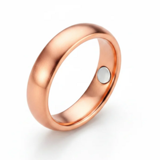 Copper Rings - Size 8 Magnetic Domed Plain Unisex