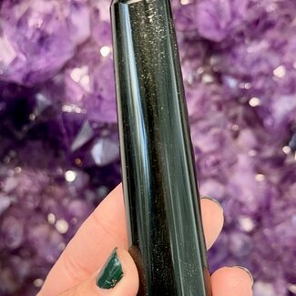 Black Tourmaline Massage Wands - Large 4" Point Stick Tool